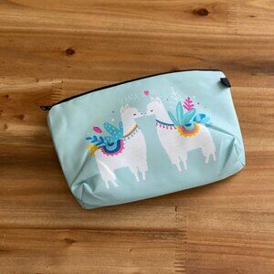 Small Llama Love Zipper Cosmetic Bag Makeup Bag Pouch Travel Bag Valentine Gift